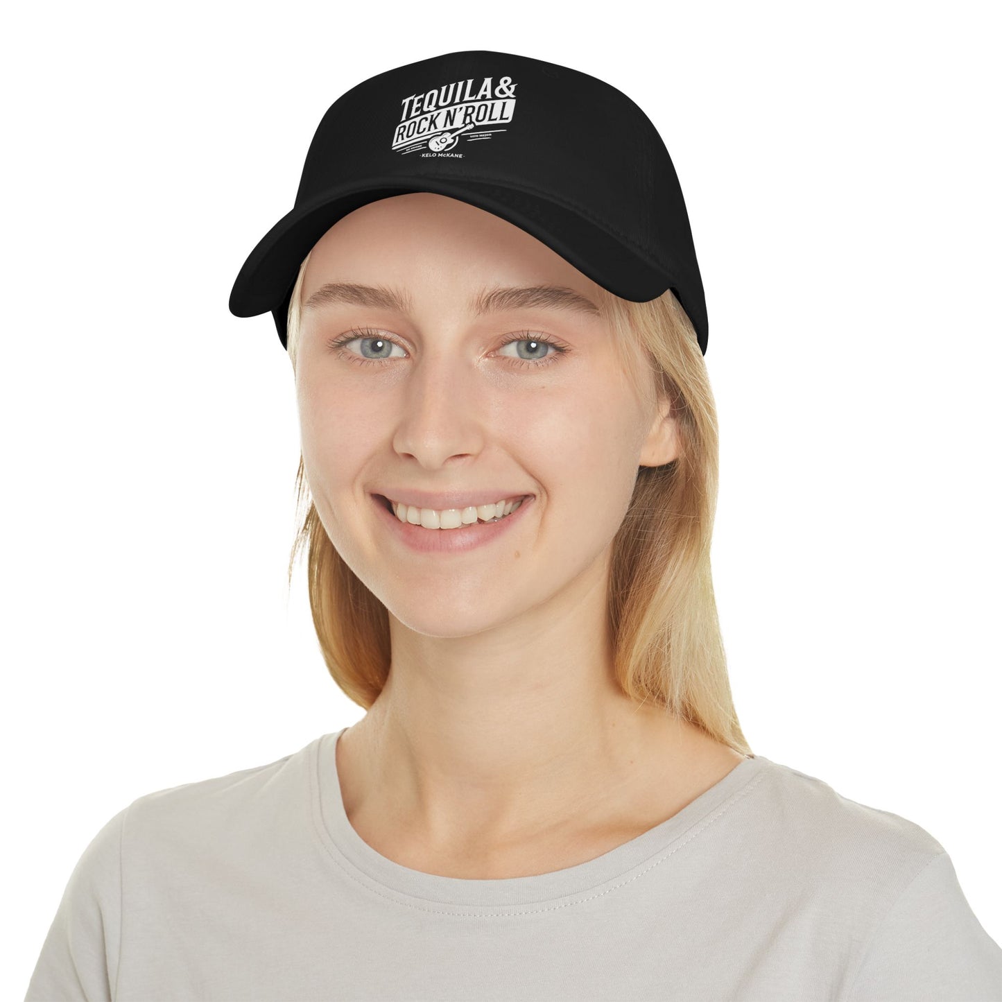 Tequila & Rock N' Roll White Logo - Low Profile Baseball Cap