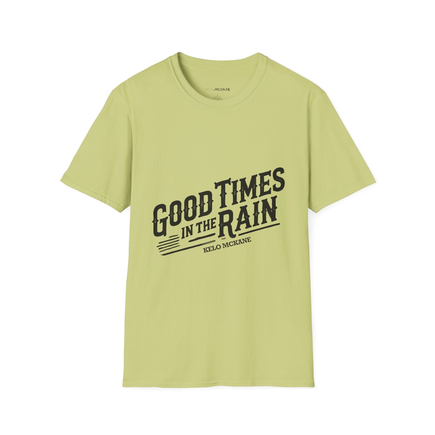 Good Times In The Rain - Black Logo - Unisex Softstyle T-Shirt