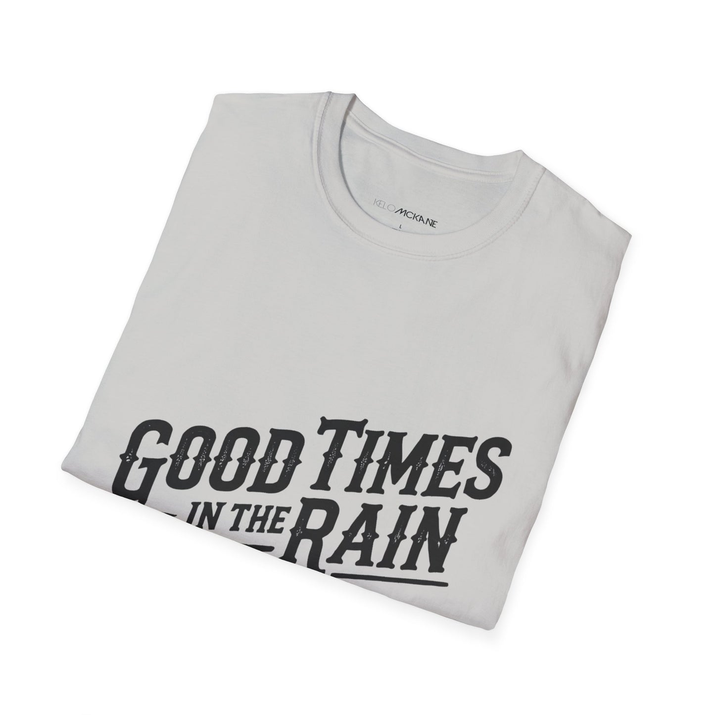 Good Times In The Rain - Devilla Black Logo - Unisex Softstyle T-Shirt