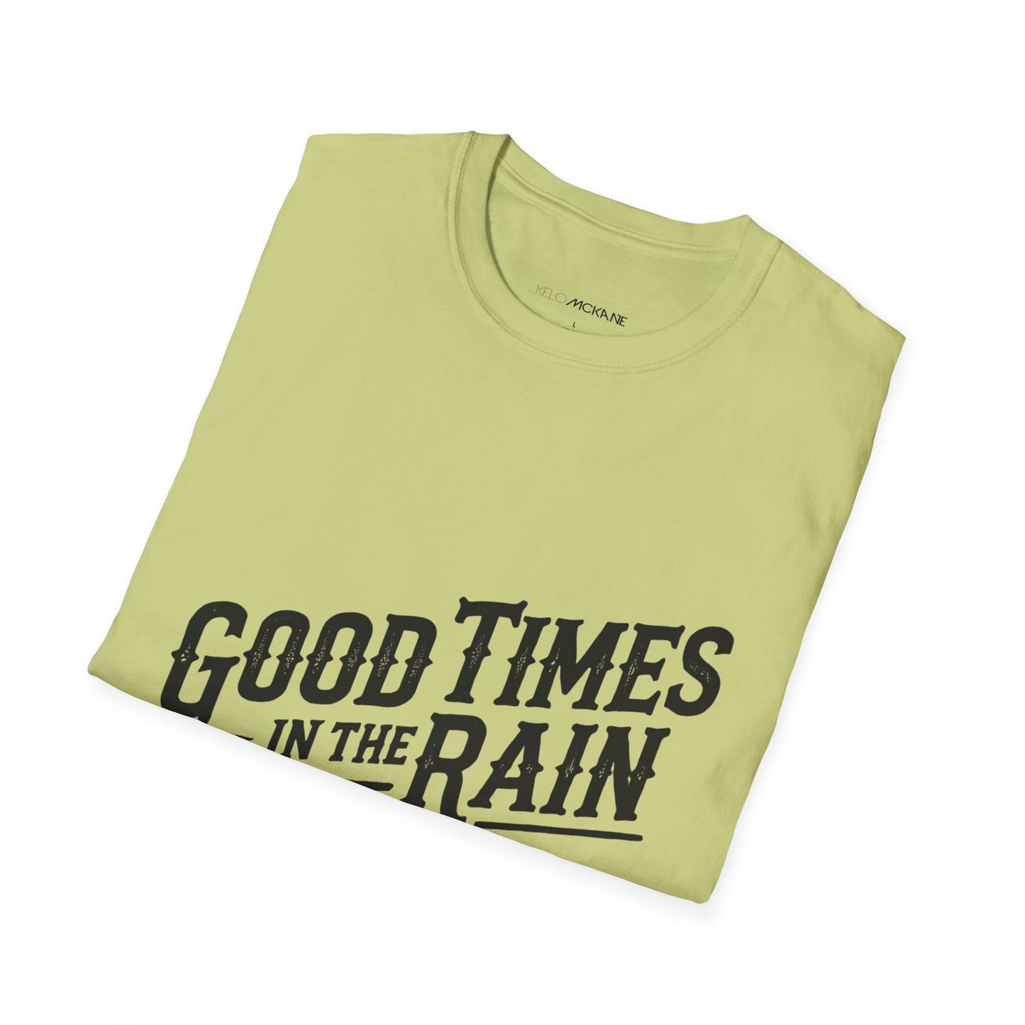 Good Times In The Rain - Devilla Black Logo - Unisex Softstyle T-Shirt