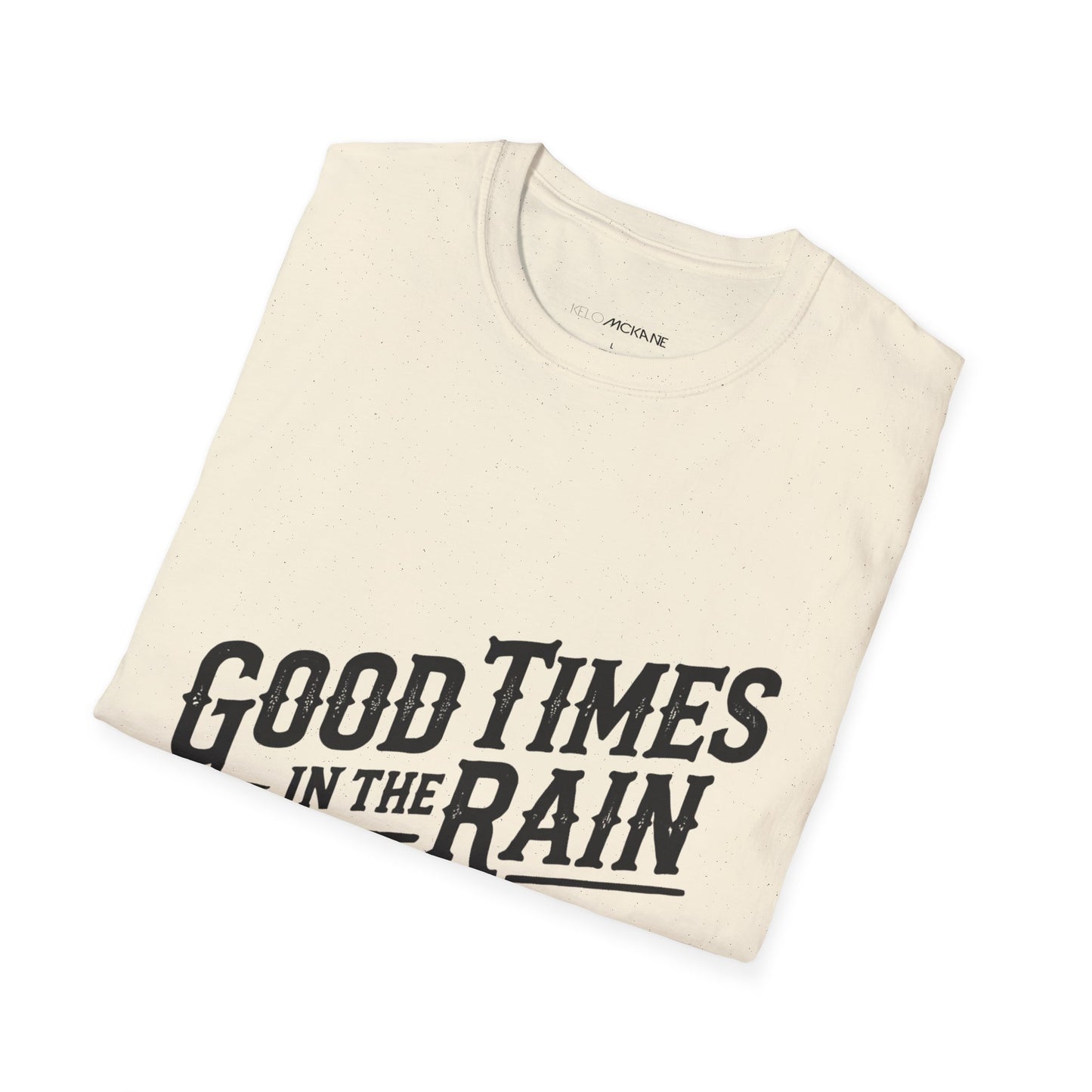 Good Times In The Rain - Devilla Black Logo - Unisex Softstyle T-Shirt