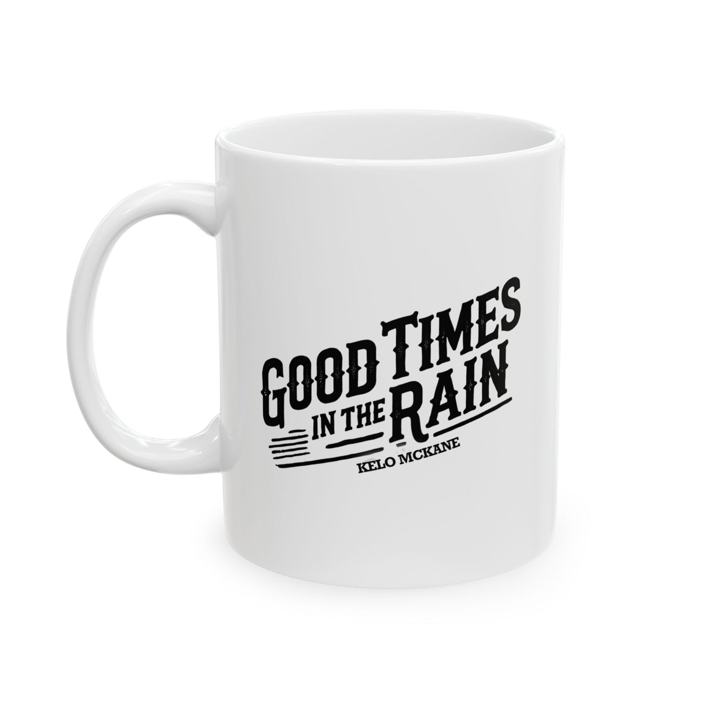 Good Times In The Rain Cantina Blues Ceramic Mug - Vintage Retro Coffee Cup (11oz, 15oz)