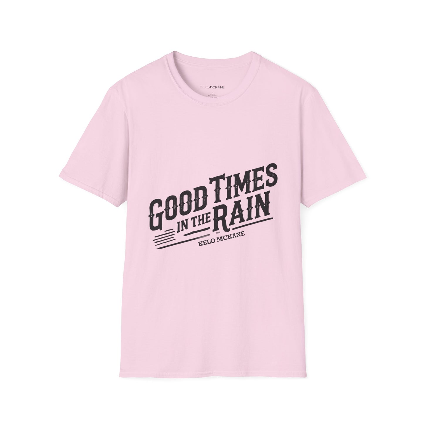 Good Times In The Rain - Black Logo - Unisex Softstyle T-Shirt
