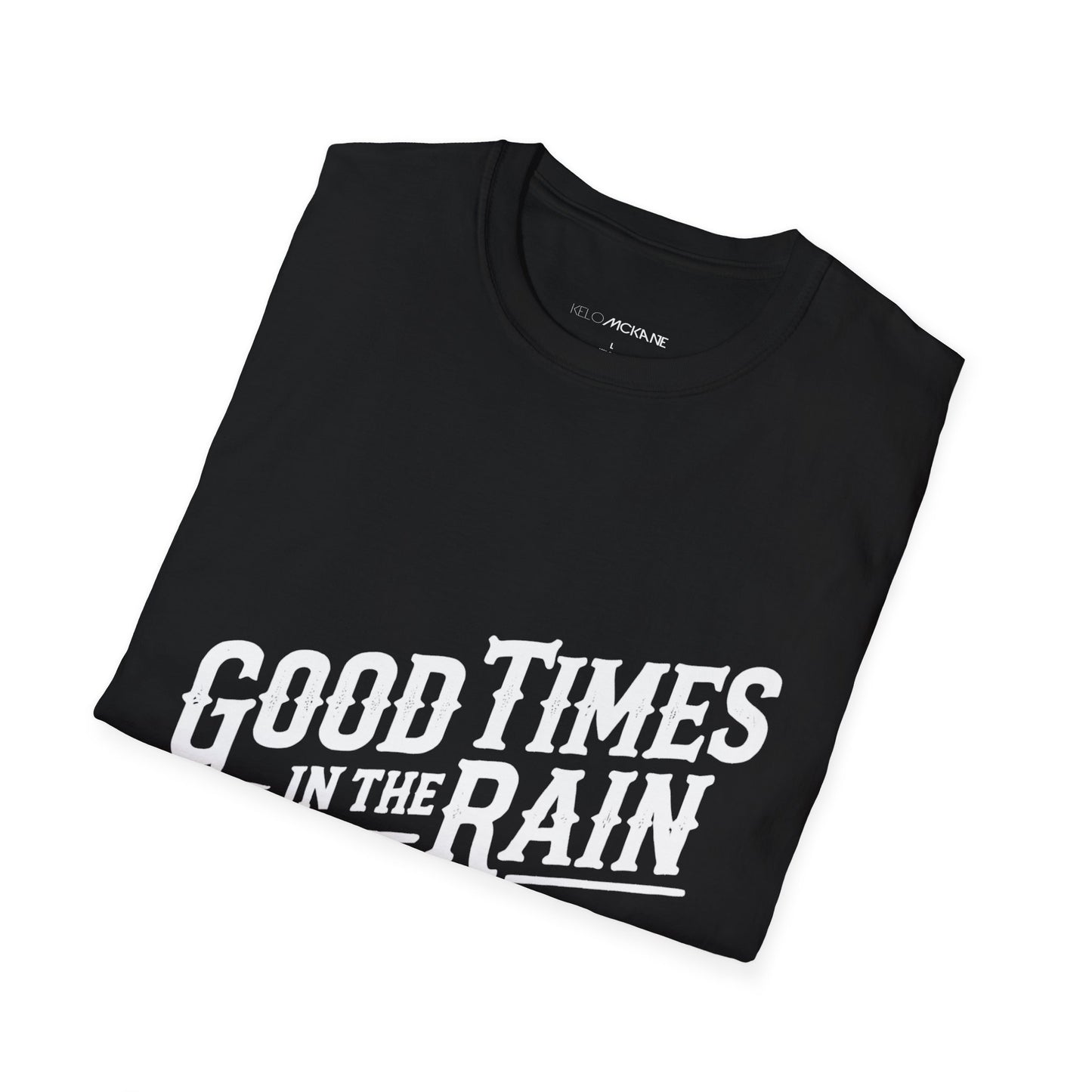 Good Times In The Rain - Devilla White Logo - Unisex Softstyle T-Shirt