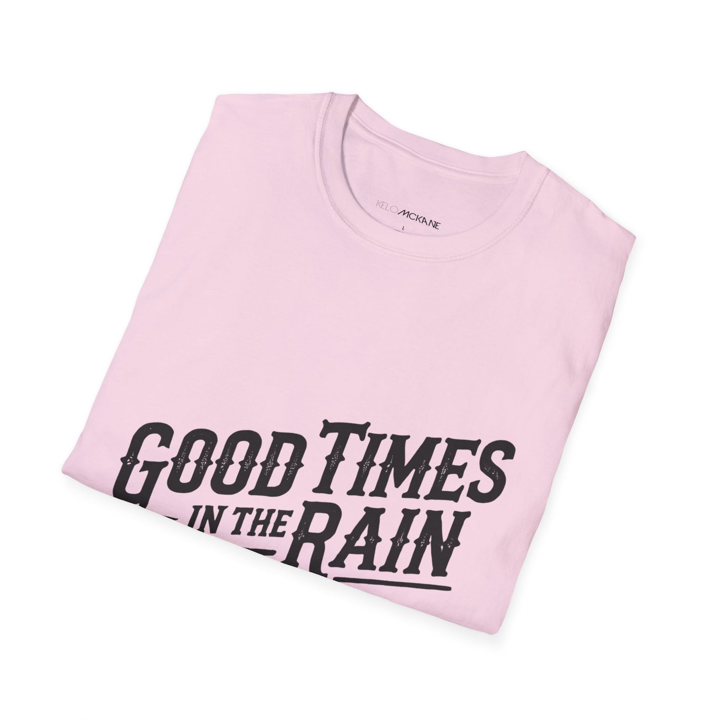 Good Times In The Rain - Devilla Black Logo - Unisex Softstyle T-Shirt