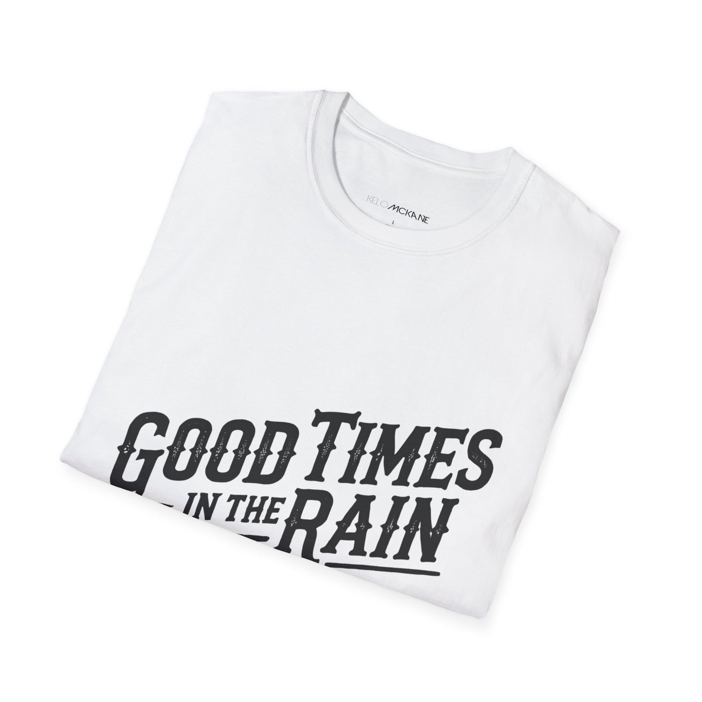 Good Times In The Rain - Devilla Black Logo - Unisex Softstyle T-Shirt